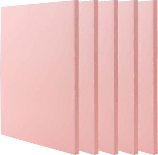 5 PCS Pink A4 Rubber Carving Blocks, 8.3 x 11.8 Inch Large Stamp Carving Blocks, Soft Rubber Stamping Block, Linoleum Blocks for Printmaking, Engraving Crafts
