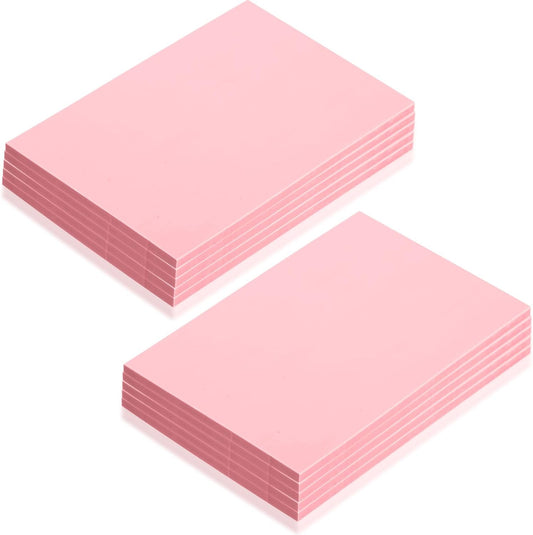 10 Pcs 4" x6“ Pink Rubber Art Soft Linoleum Carving Block, Rubber Crafts Linocut Block for Printmaking,Stamp Carving Block