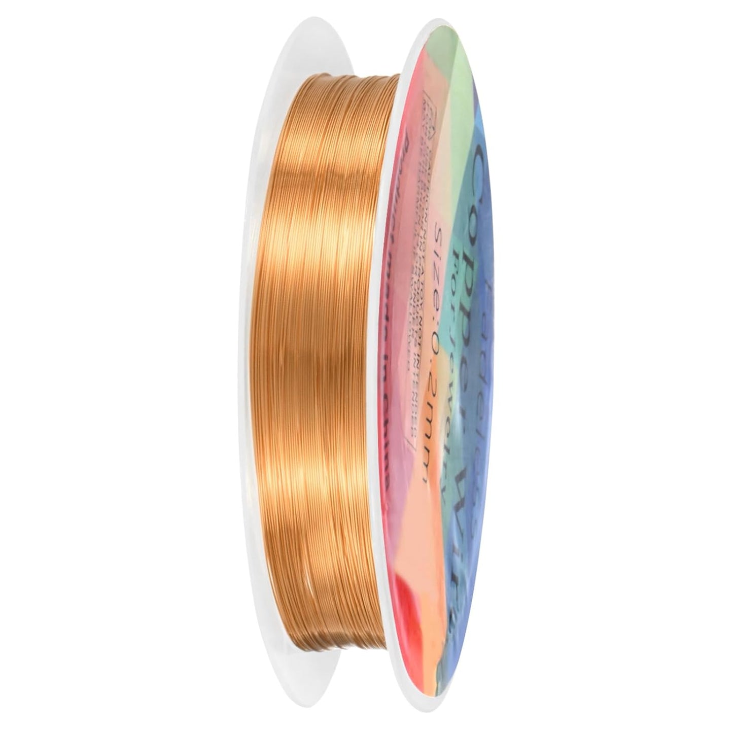 0.2 mm/32 Gauge Copper Wire for Jewelry Making, 82FT Copper Beading Craft Wire for Jewelry/Weaving/DIY Crafting/Planting, Color-Retaining [25M, Copper Tone]