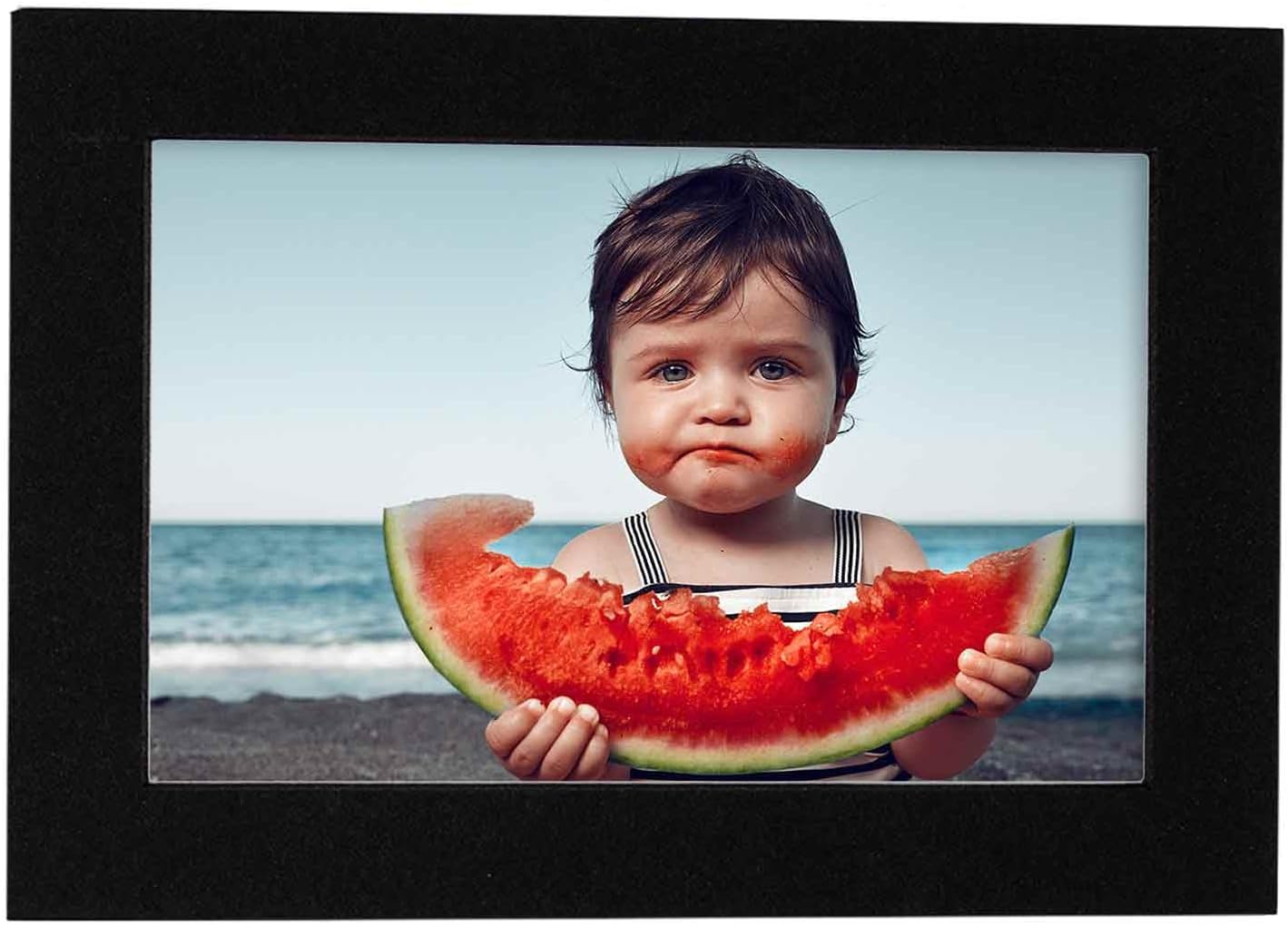 8x10 Mat Bevel Cut for 5x8 Photos - Acid Free Black with Black Core Precut Matboard With Backing Board and Crystal Clear, Self Seal Photo Mat Bag - For Pictures, Photos, Framing - 4-ply Thickness