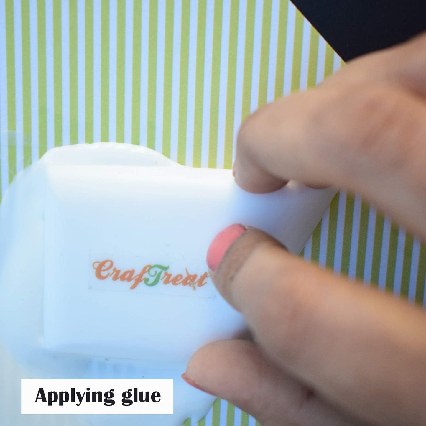 CrafTreat Teflon Bone Folder and Scoring Tool - Ergo Square - Paper Scorer for Paper Crafting, Origami, Bookbinding, Scrapbooking - Leather Burnishing Tool - Smooth, Non Stick,Ergonomic Craft Tool