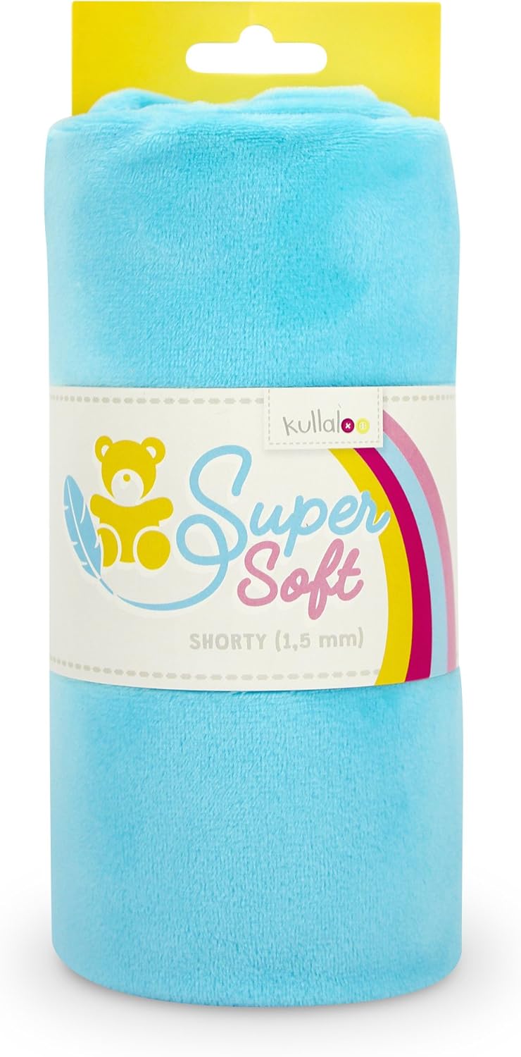 kullaloo Plush Fabric | Solid Turquoise Minky Fabric for Sewing | Super Soft Cuddle Material | 39.5x29.5 | Plushies, Baby Blankets, Pillows, Dog Beds, Cat Beds, Beanies, Baby Accessories, Apparel