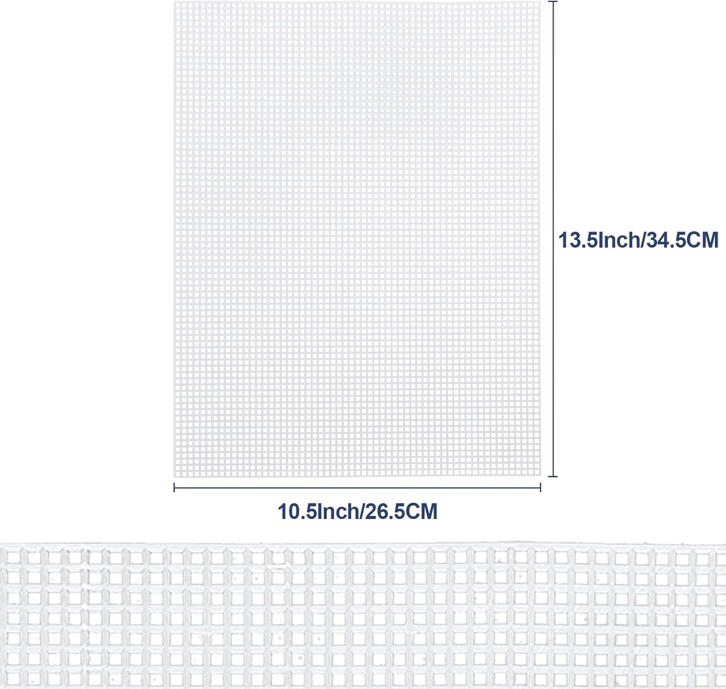 Caydo 8 Pieces 7 Count Plastic Canvas Sheets, Plastic Mesh Sheet for Cross Stitch, Making Aquarium Dividers, Knit Crochet Projects, 10.5 x 13.5 Inch