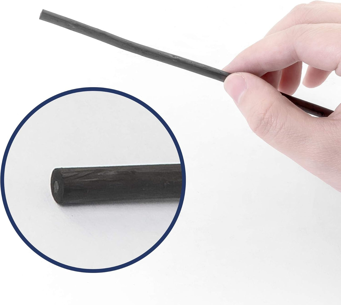 Pacific Arc Artist Vine Charcoal, Soft, Black 12 Pieces, Artist Vine Charcoal Sticks, Extra Soft and Smooth Drawing Charcoal