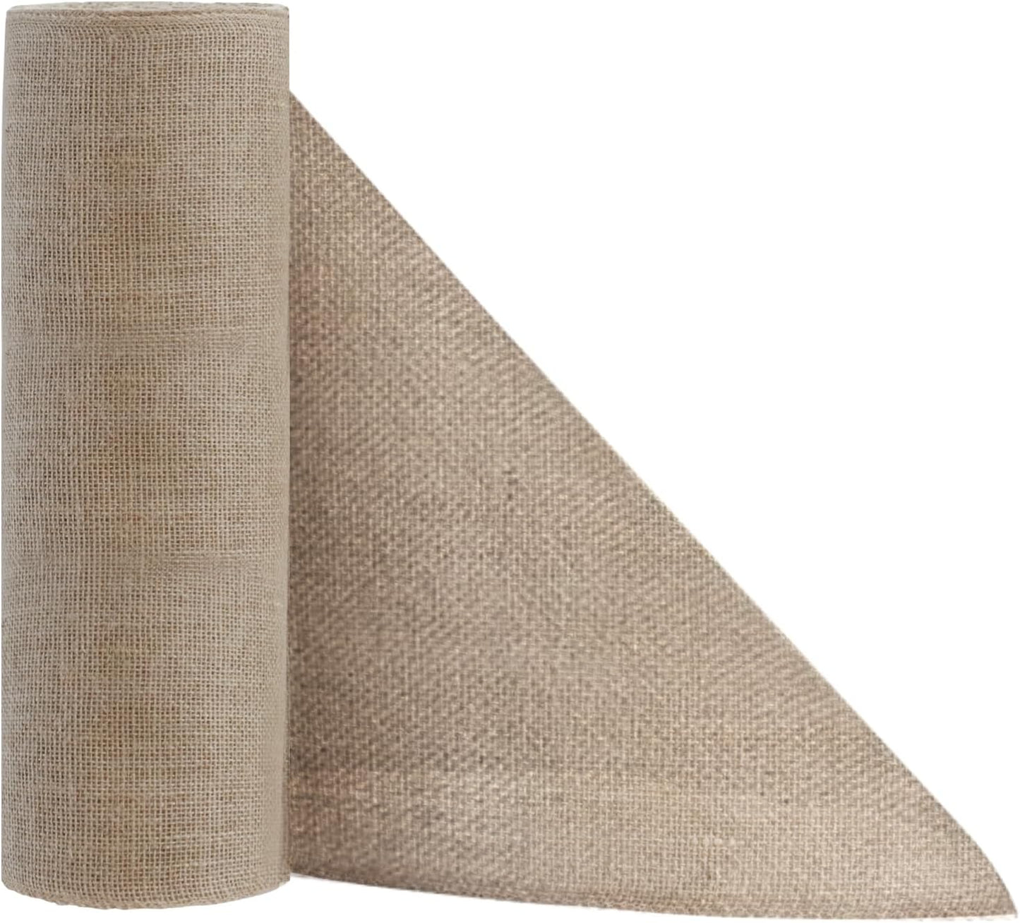 Shatex Natural Burlap Roll,36inch x 18ft High Density Burlap Fabric for Craft Projects,Table Runners,Weddings Decor,Christmas Decorations