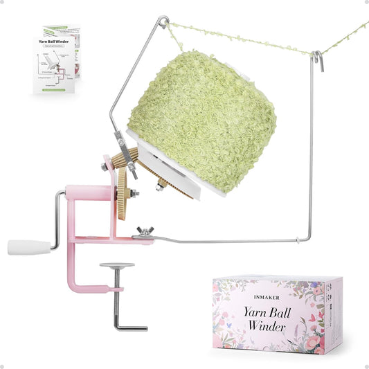 INMAKER Yarn Winder, 10oz Yarn Ball Winder Large Capacity for Crocheting, Yarn Spinner for Yarn Cake Maker