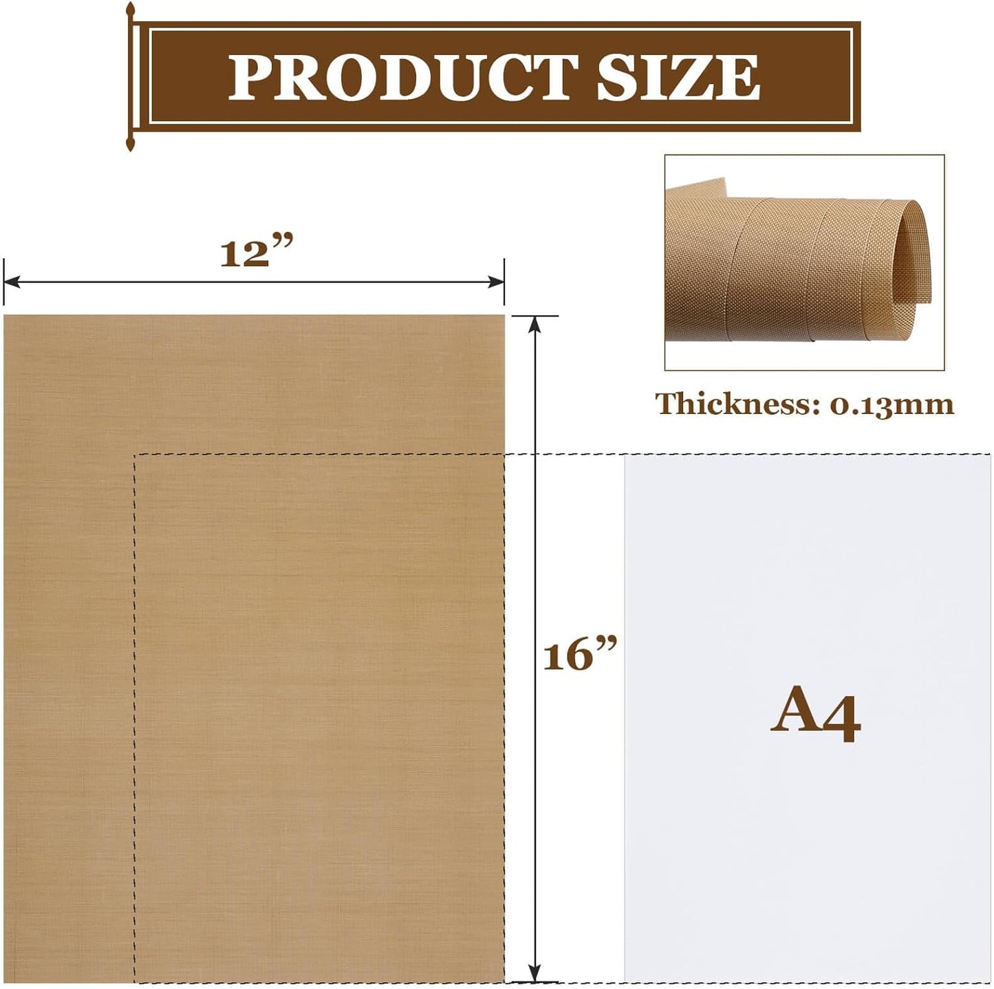 Selizo 20 Pack Teflon Sheet for Heat Press, Heat Transfer Press Cover Paper Heat Resistant Transfer Protector Mats for Cricut Iron HTV Vinyl, Sublimation, Baking and Craft