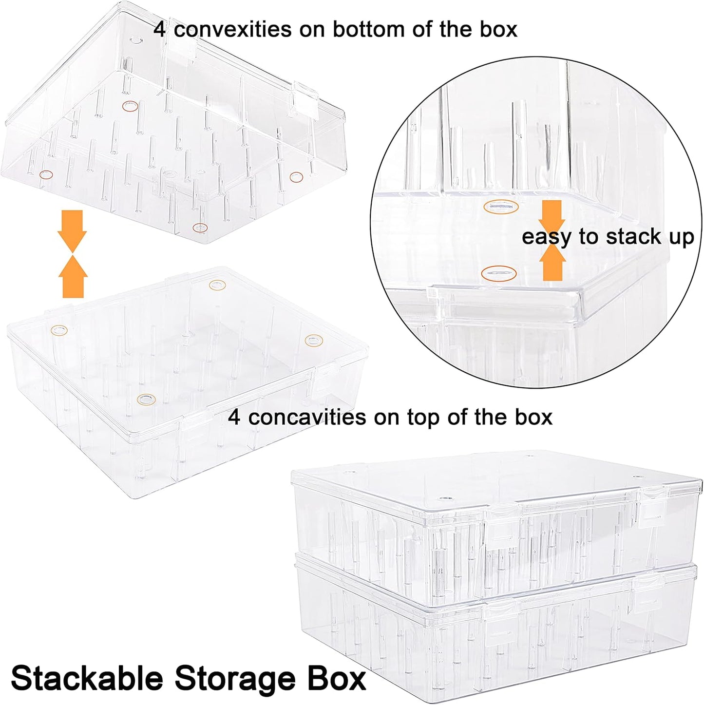 New brothread Pack of 2 Tall and Clear Storage Box/Organizer for 2x30 Home Embroidery&Cotton Thread Spools Compatible with Tall Thread Spools from Isacord/Floriani/Madeira/Glide/RA/Connecting Thread