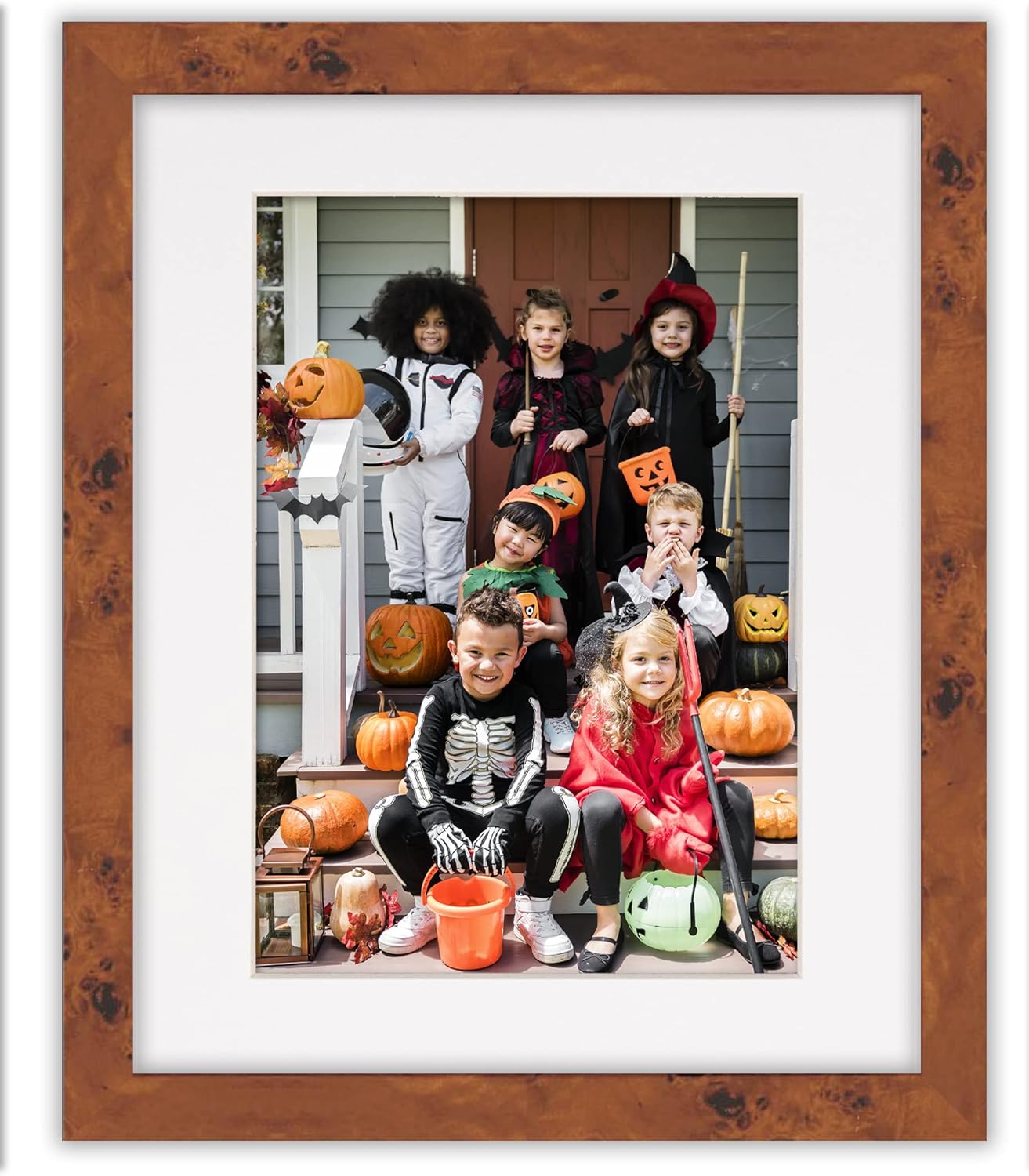 Pack of Ten 8.5x11 Mats Bevel Cut for 7x9 Photos - Acid Free White Precut Matboards for Pictures, Photos, Framing - 4-ply Thickness