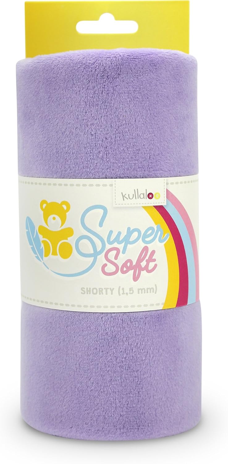 kullaloo Plush Fabric | Solid Lavender Minky Fabric for Sewing | Super Soft Cuddle Material | 39.5x29.5 | Plushies, Baby Blankets, Pillows, Dog Beds, Cat Beds, Beanies, Baby Accessories, Apparel