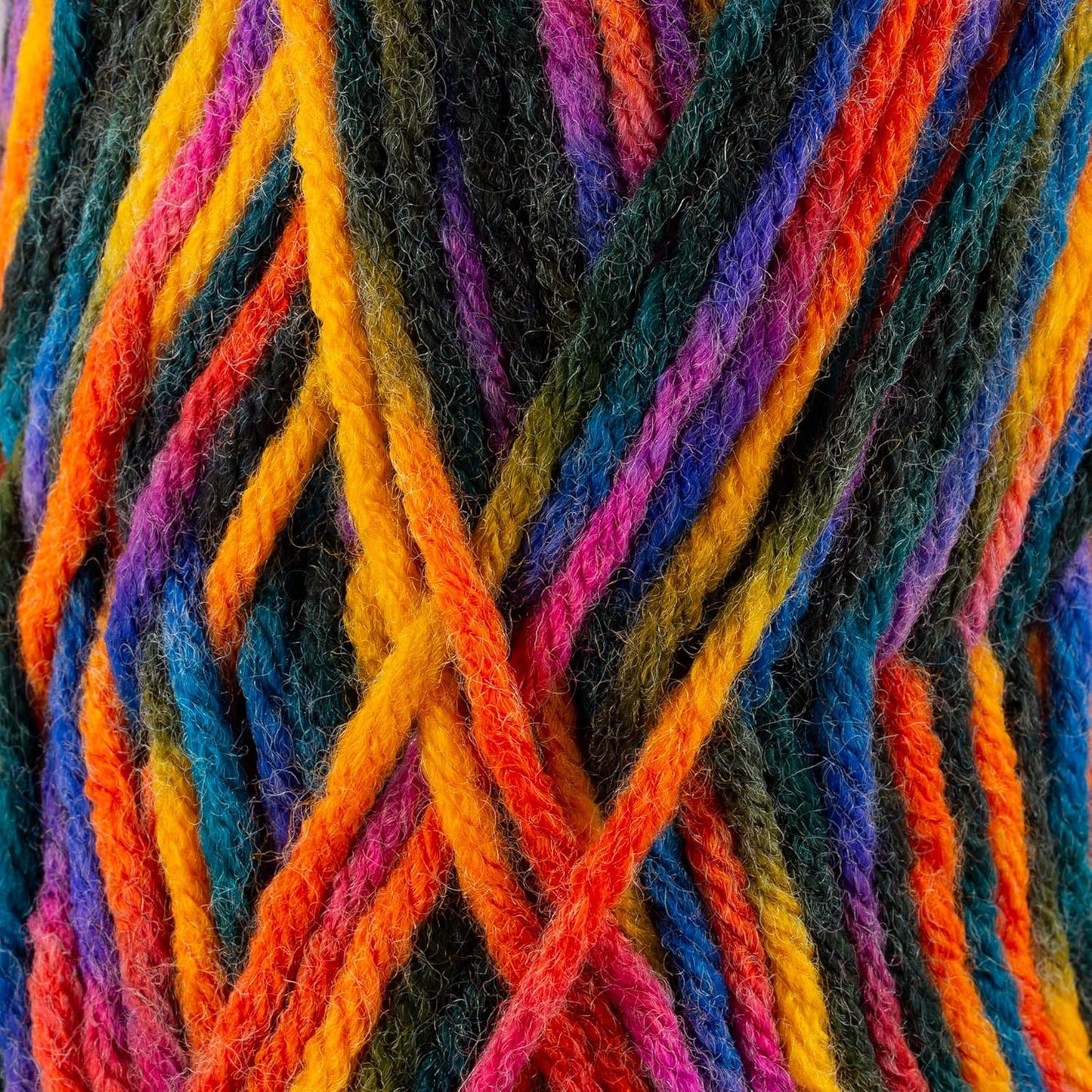Sensy Roving Multi Color Yarn, 3.5 oz, 132 Yards, Gauge 5 Bulky (Campfire)