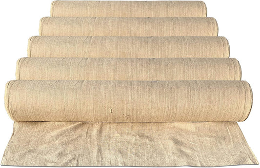 Sandbaggy Burlap Fabric Roll | 40 Inch by 300 ft | Great for Garden, Yard, Wedding, Craft, Decorating Tables | Constructed from Industrial Grade Burlap Fiber | 30% Thicker Than Competition (5 Rolls)